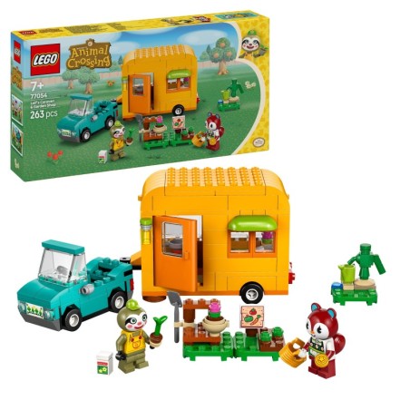 LEGO Animal Crossing 77054 Caravana de Gandulio y tienda de jardinería contiene 263 piezas - edad 7+ años