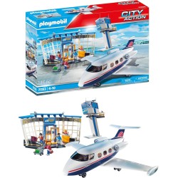 Playmobil 71153 Aeropuerto con Avión para niños de 4 años en adelante