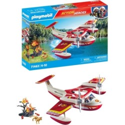 PLAYMOBIL Action Heroes 71463 Hidroavión de Bomberos edad +4 años