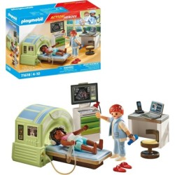 Playmobil 71618 sala Resonancia con Paciente, Examen por el radiólogo edad a apartir de 4 años
