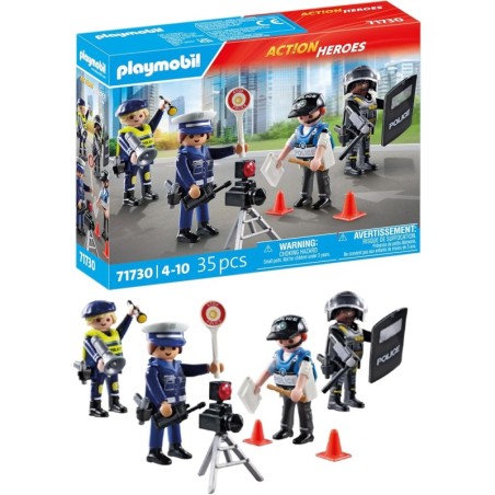 Playmobil 71730 Set figuras de policía edad a partir de 4 años
