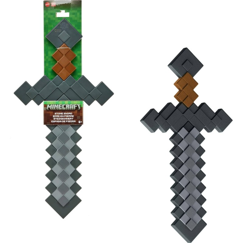Figura Minecraft Espada De Piedra Jcv19 Mattel Figura Minecraft Espada De Piedra Jcv19 Mattel