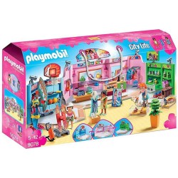 PLAYMOBIL Centro Comercial - Paseo con 3 Tiendas 9078 edad +4 años