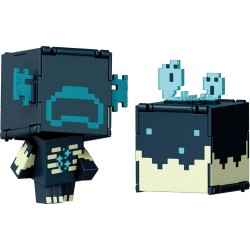 Figura Minecraft Warden catalizador de Sculk 2 en 1 flippin edad +6 años Mattel JCN20