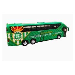 Réplica del autobús del Real Betis Balompié. ¡Apertura de puertas laterales y retrofricción! producto oficial longitud 20cm