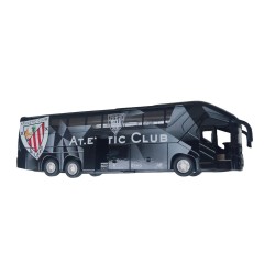 Réplica del autobús del Athletic Club de Bilbao. ¡Apertura de puertas laterales y retrofricción! producto oficial longitud 20cm