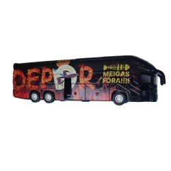 Autobús del Real Club Deportivo de La Coruña. ¡Apertura de puertas laterales, retrofricción! producto oficial longitud 20cm