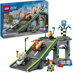 LEGO City 60460 Sin Límites: Rampa de Aceleración para Coches de Carreras contiene 436 piezas - edad 6+ años