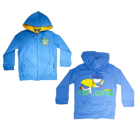Sudadera Hoodie Caillou con capucha para niño producto oficial desde talla 2 a la 8