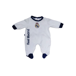Pelele Real Madrid bebé producto oficial producto oficial escudo centro bordado
