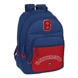 Mochila Safta Escolar de Safta University tamaño grande 32x15x42cm adaptable a carro, espaldar acolchado