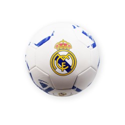 Balón Real Madrid blanco con detalles azules talla 5 tamaño similar al reglamentario producto oficial