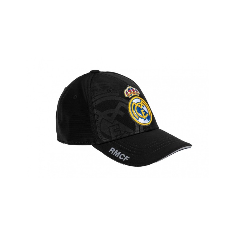 Gorra Real Madrid color negra con escudo color bordado adulto ajustable producto oficial Gorra Real Madrid color negra con escudo color bordado adulto ajustable producto oficial