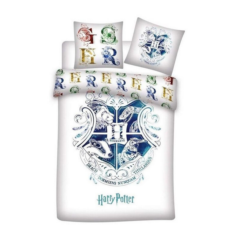 Harry Pottere Funda nórdica algondón 140x220 para cama de 90cm incluye funda para almohada/cojín Harry Pottere Funda nórdica algondón 140x220 para cama de 90cm incluye funda para almohada/cojín