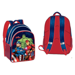 Mochila escolar de Avengers Superhéroes ergonómica 42cm con 3 compartimentos producto oficial