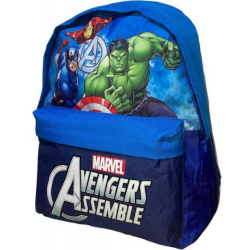Mochila escolar Superhéroes Avengers Marvel  40cm 1 compartimento principal con cremallera , correas ajustables producto oficial