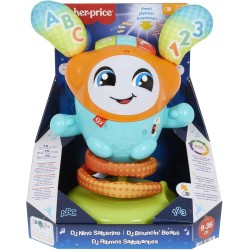 Fisher-Price Boti Robotito Saltarín, Aprender Letras y números, +9 Meses, versión español + portugués + Italiano + inglés HJP91