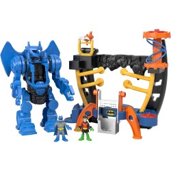 Fisher-Price Imaginext DC Super Friends Batman Centro de Mando Robot Set de Juego con Figuras y Accesorios, +3 años