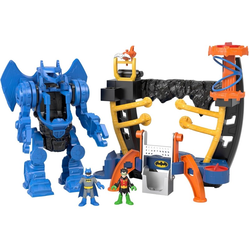 Fisher-Price Imaginext DC Super Friends Batman Centro de Mando Robot Set de Juego con Figuras y Accesorios, +3 años Fisher-Price Imaginext DC Super Friends Batman Centro de Mando Robot Set de Juego con Figuras y Accesorios, +3 años