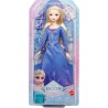 Mattel Disney Frozen El festival del invierno Elsa patinadora, Muñeca princesa rubia con vestido invernal, capa y patines para e