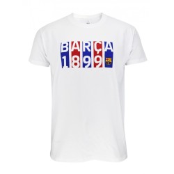 Camiseta Fútbol Club Barcelona algodón Barça 1899 white blanca producto oficial tallas adulto