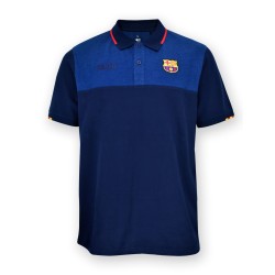 Polo Fútbol Club Barcelona Azul Marino – Diseño Clásico y Detalles en Relieve tallas adulto producto oficial manga corta