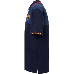 Polo Fútbol Club Barcelona Azul Marino – Diseño Clásico y Detalles en Relieve tallas adulto producto oficial manga corta