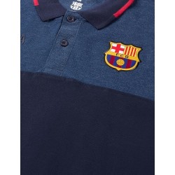Polo Fútbol Club Barcelona Azul Marino – Diseño Clásico y Detalles en Relieve tallas adulto producto oficial manga corta