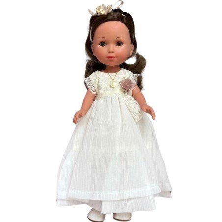 Muñeca morena Recuerdo de mi Primera comunión 36cm fabricado por Arias