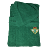 Albornoz Oficial del Rela Betis Balompié tallas Adultos 100% Algodón Rizo Americano, producto oficial