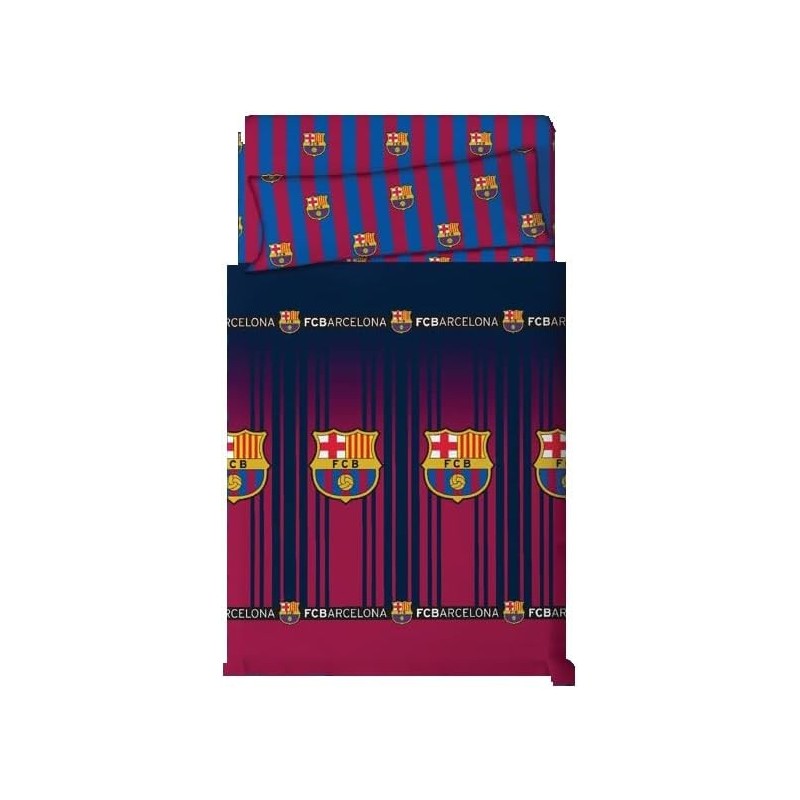 Juego de sábanas Fútbol Club Barcelona 3 Piezas sábana, bajera y funda de almohada para cama 90cm producto oficial Juego de sábanas Fútbol Club Barcelona 3 Piezas sábana, bajera y funda de almohada para cama 90cm producto oficial