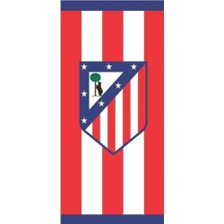 Toalla de playa Atlético de Madrid producto oficial tamaño 75x150 cm compisión algodón