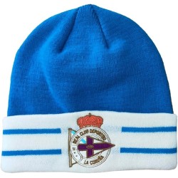 Gorro invierno Real Club Deportivo de La Coruña talla adulto escudo bordado producto oficial