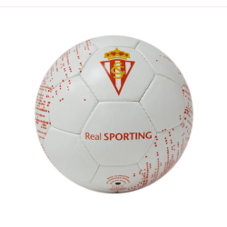 Balón fútbol Real Club Sporting de Gijón talla 5 tamaño grande similar al reglamentario fútbol 11 producto oficial