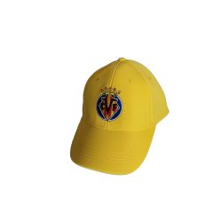 Gorra Villarreal Club de Fútbol escudo bordado, color amarilla ajustable producto oficial talla adulto
