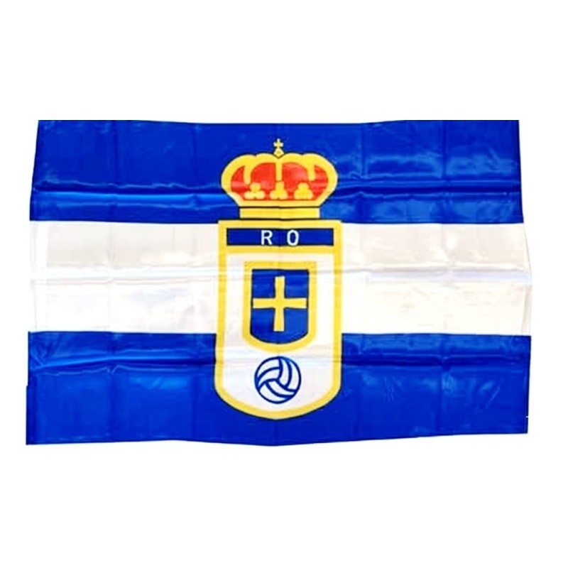 Bandera Real Oviedo tamaño 150x100cm producto oficial adaptada para poner palo Bandera Real Oviedo tamaño 150x100cm producto oficial adaptada para poner palo