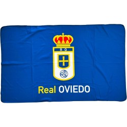 Real Oviedo Manta Polar producto oficial tamaño 100x160cm compisición poliester