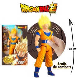 Dragon Ball Figura Limit Breaker Series Sparkling SS2 Goku de 30 cm, con Luz y Sonido de Batallas BANDAI edad +4 años