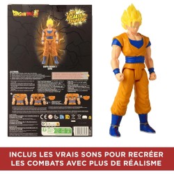 Dragon Ball Figura Limit Breaker Series Sparkling SS2 Goku de 30 cm, con Luz y Sonido de Batallas BANDAI edad +4 años