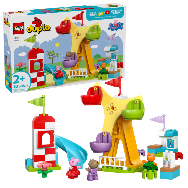 LEGO 10453 Feria Duplo contiene 53 piezas - edad 2+ años. LEGO 10453 Feria Duplo contiene 53 piezas - edad 2+ años.
