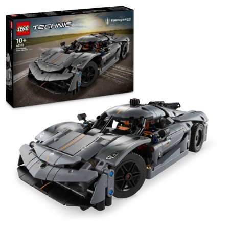 LEGO 42173 Hipercoche Koenigsegg Jesko Absolut Gris Technic contiene 801 piezas - edad 10+ años.