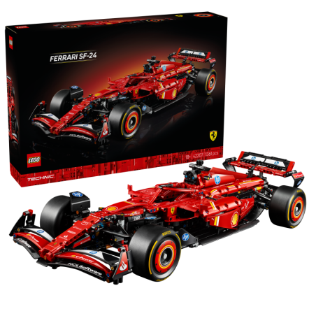 LEGO 42207 Coche Ferrari SF-24 F1 Technic contiene 1361 piezas - edad 18+ años.