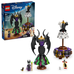 LEGO 43262 Trajes de Maléfica y Cruella De Vil Princesas Disney contiene 524 piezas - edad 9+ años.