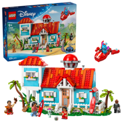 LEGO 43268 Casa en la Playa de Lilo y Stitch Princesas Disney contiene 834 piezas - edad 9+ años.