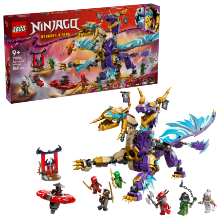 LEGO 71836 Dragón de la Concentración: Arc NINJAGO contiene 869 piezas - edad 9+ años.