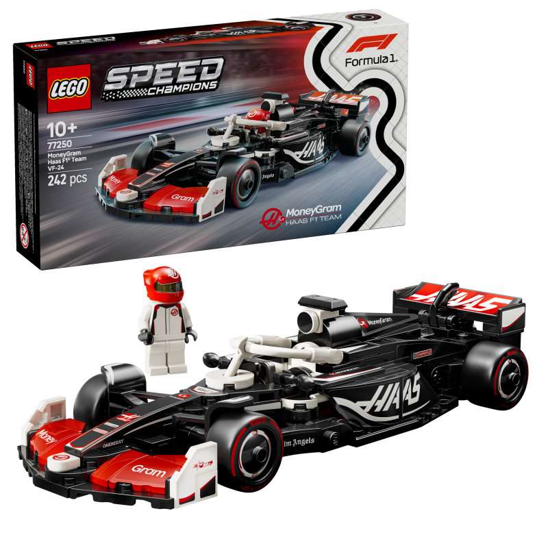 LEGO 77250 Coche de Carreras MoneyGram Haas F1® Team VF-24 Speed Champions contiene 242 piezas - edad 10+ años. LEGO 77250 Coche de Carreras MoneyGram Haas F1® Team VF-24 Speed Champions contiene 242 piezas - edad 10+ años.