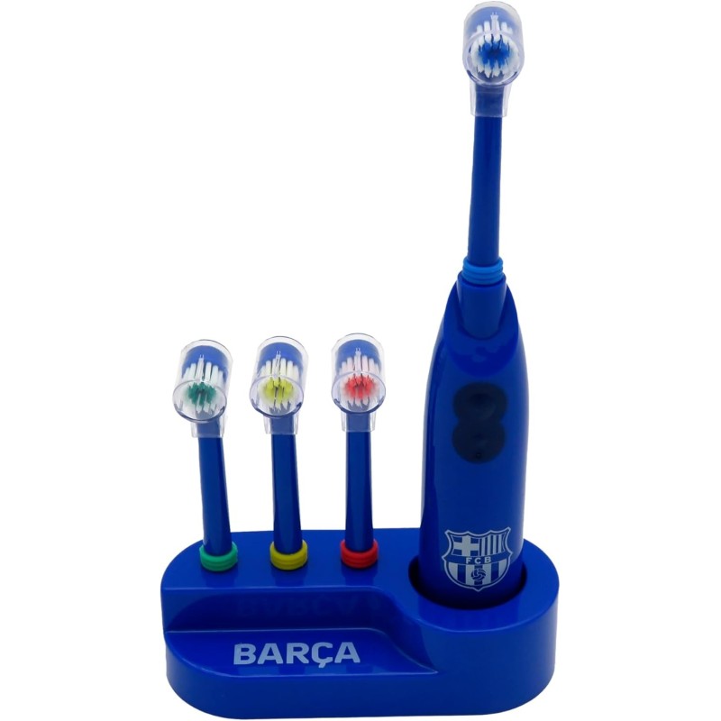 Cepillo de dientes eléctrico Fútbol Club Barcelona con cabezales de recambio producto oficial Cepillo de dientes eléctrico Fútbol Club Barcelona con cabezales de recambio producto oficial