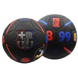 Balón Fútbol Club Barcelona talla 5 grande segunda equipación color negro escudo color plata producto oficial