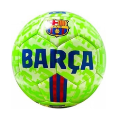 Balón Fútbol Club Barcelona talla 5 grande tercera equipación color negro verde fluor producto oficial