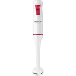 Taurus Batidora de Mano 750EASY Blanco Rojo 750 W facil montaje de la varilla cuchillas de acero inoxidable